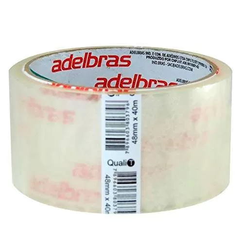 Fita Adesiva Transparente Adelbras 48X40m