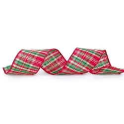 Fita para Presente Cromus Xadrez Natal 6,3cm x 9,14m  Ref. 1030899