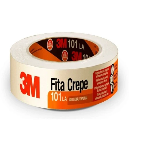 Fita Crepe Adesiva 3M 101 LA 48x50 Uso Geral