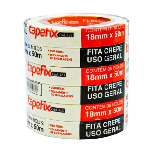 Fita Crepe Adesiva Adere Tapefix 423 18x50m