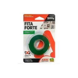 Fita Forte Adere Dupla Face Fita Transparente Adesiva 12x2 - 500g