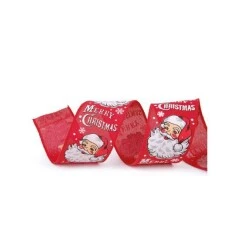 Fita de Natal para Presente Cromus 6,3CM x 9,14 Metros - Noel REF 1030581