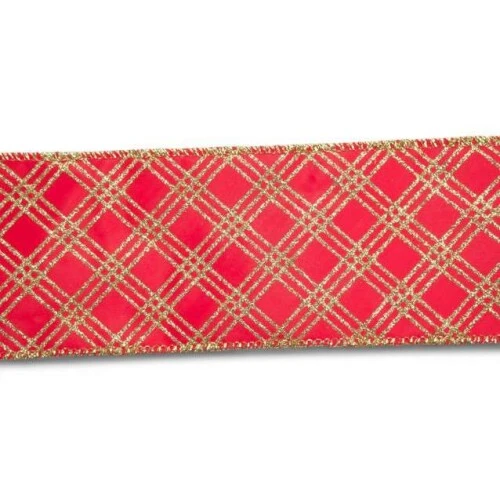 Fita aramada Cromus xadrez 6,3cm × até 9,14m