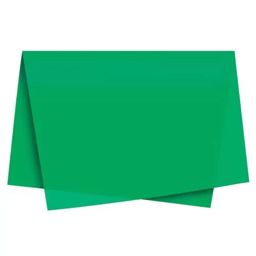 Folha Papel Seda Verde Bandeira 49x69 18gr Pct