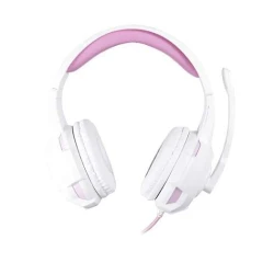 Fone de Ouvido Headset Oex Gork Rosa HS413 Com Microfone, Controle de Áudio e Conforto Extra
