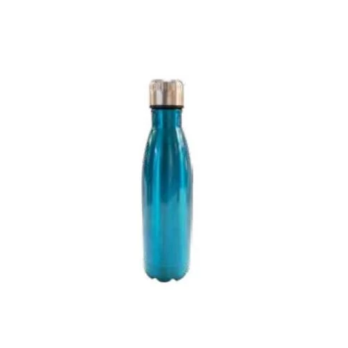 Garrafa Alumínio Azul Metálica 500ml - Kit