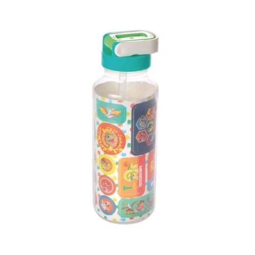 Garrafa Plástica Abre Dinossauro Automática 600ml- Plasútil