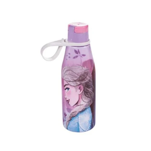 Garrafa Plástica Abre Fácil Frozen 530ml- Plasútil