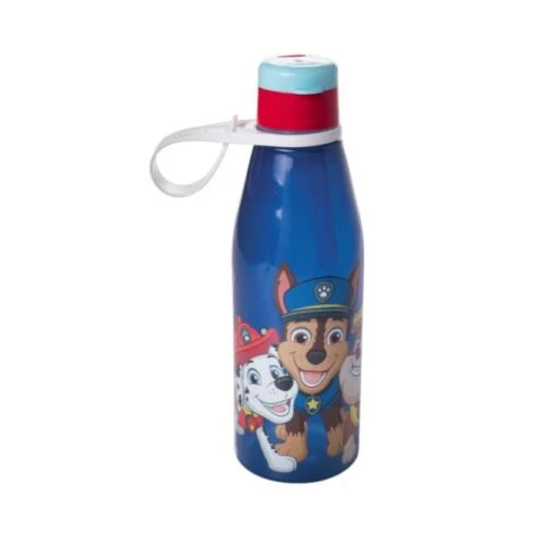 Garrafa Plástica Abre Fácil Patrulha Canina 530ml- Plasútil