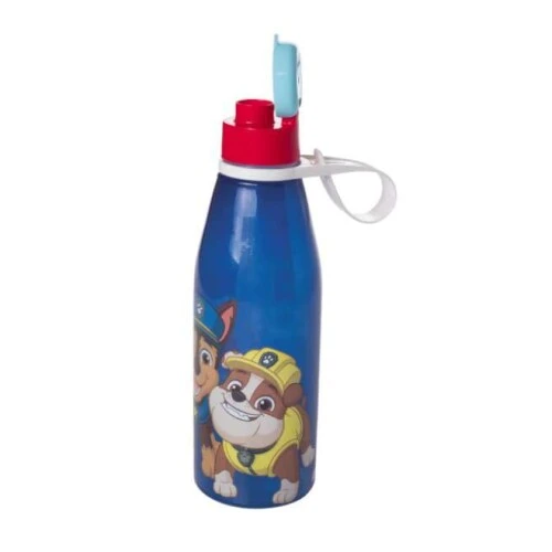 Garrafa Plástica Abre Fácil Patrulha Canina 530ml- Plasútil