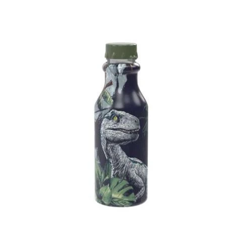 Garrafa Plástica Retrô Jurassic Word 500ml- Plasútil