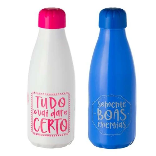 Garrafa Plástica Frases 600ML Sortida - Plasduran