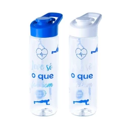 Garrafa Squeeze 700 ml Frases Sortida - Plasduran