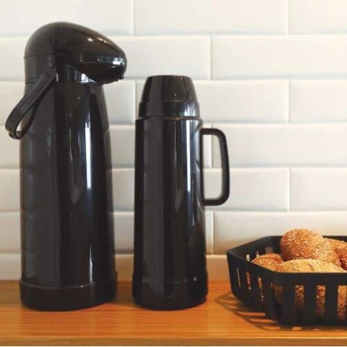 Garrafa Térmica MOR Use 1L Preta  Conserva Quente e Frio | Ref. 25100533