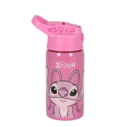 Garrafa de Alumínio Stitch Rosa REF GF56184SC