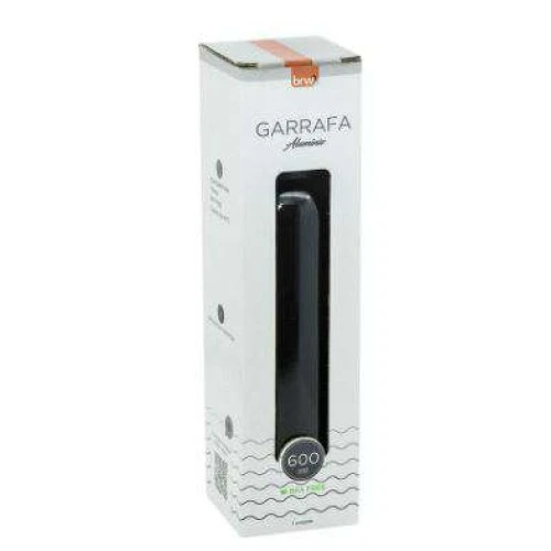 Garrafa de Alumínio Preta 600 ml - BRW