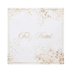 Guardanapo Decorado de Natal 32,5x32,5cm Feliz Natal - Cromus