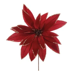 Haste Flor Natalina 41cm  Enfeite Natal REF.1092390