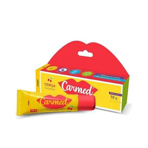 Hidratante Labial CARMED Cereja 10 g  Hidratação com Sabor Frutado