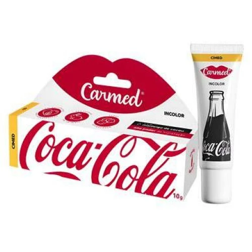 Hidratante Labial CARMED Coca-Cola Incolor 10g Hidratação com Sabor de Coca-Cola Hidratante Labial CARMED Coca-Cola Incolor 10g Hidratação com Sabor de Coca-Cola
