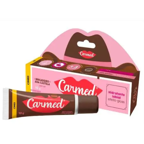 Hidratante Labial Carmed Ana Castela Brigadeiro 10g  Hidratação Deliciosa com Toque Sertanejo