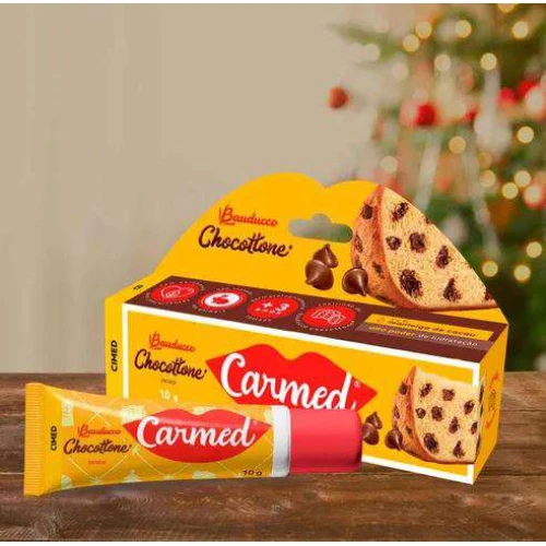 Hidratante Labial Carmed Chocottone 10g  Hidratação Deliciosa com Aroma Irresistível