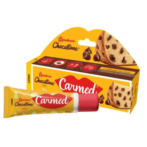 Hidratante Labial Carmed Chocottone 10g  Hidratação Deliciosa com Aroma Irresistível