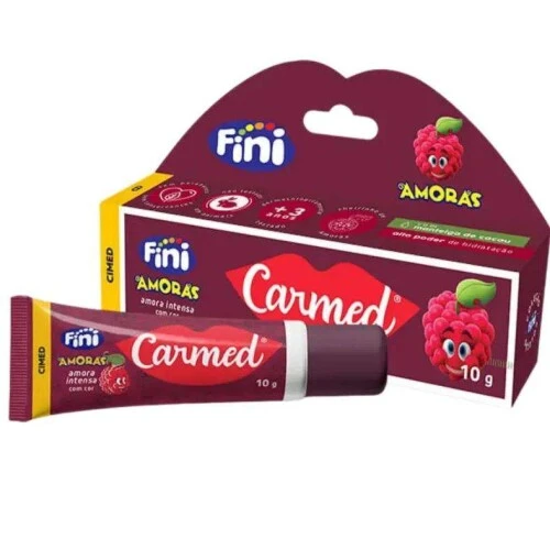 Hidratante Labial Carmed Fini Amoras Intensa 10g - Com Cor e Efeito Gloss