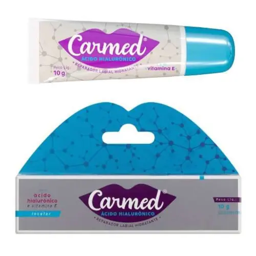 Hidratante Labial Carmed Hidratante Labial Ácido Hialurônico 10g  Hidratação Profunda & Efeito Preenchimento