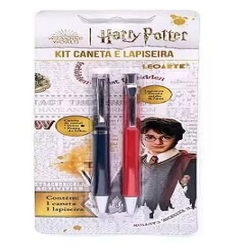 Kit Caneta e Lapiseira Harry Potter Unidade - Leonora