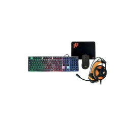 Kit Gamer 4x1 USB Oex Argos TM304 com Teclado, Mouse, Headset e Mousepad