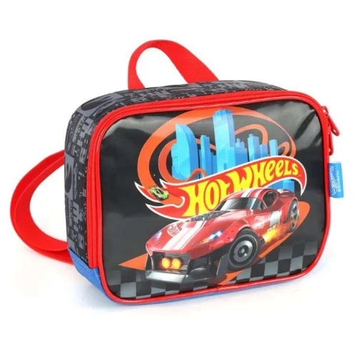 Lancheira Hot Wheels preta/vm - Luxcel