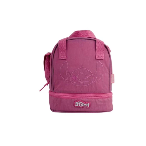 Lancheira Stitch Rosa  Luxcel