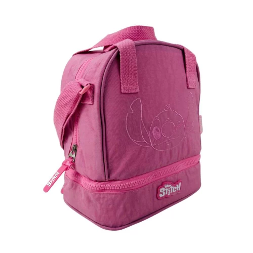 Lancheira Stitch Rosa  Luxcel