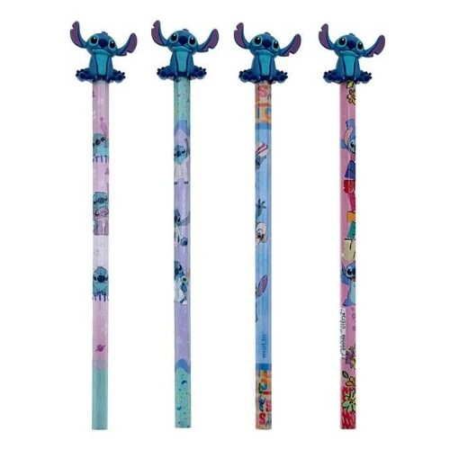 Lápis Grafite com Borracha Topo STITCH 3D - Molin