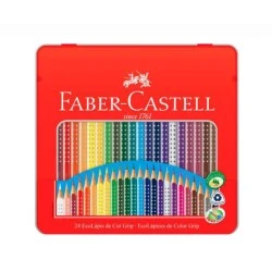 Lápis de Cor 24 Cores - Faber Castell Grip