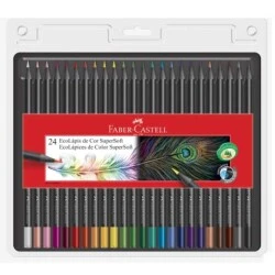 Lápis de Cor Ecolápis SuperSoft 24 cores  Faber Castell