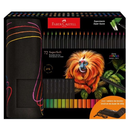 Lápis de Cor Ecolápis Supersoft 72 cores  Faber-Castell