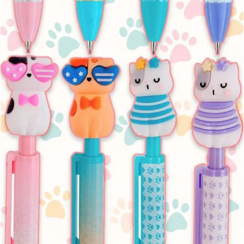 Lapiseira Divertida 0.7mm Cats Sortidas - BRW