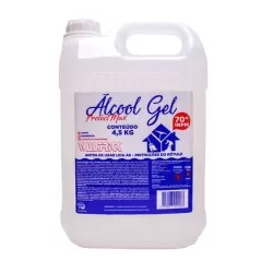 Álcool Gel Waltric 4,5 Litros - 70%