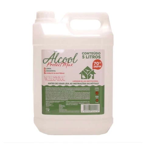 Álcool Líquido 70% 5L - Waltrick