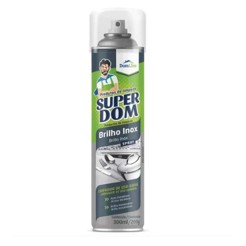 Limpa Inox Spray Dom Line 300ml - Baston