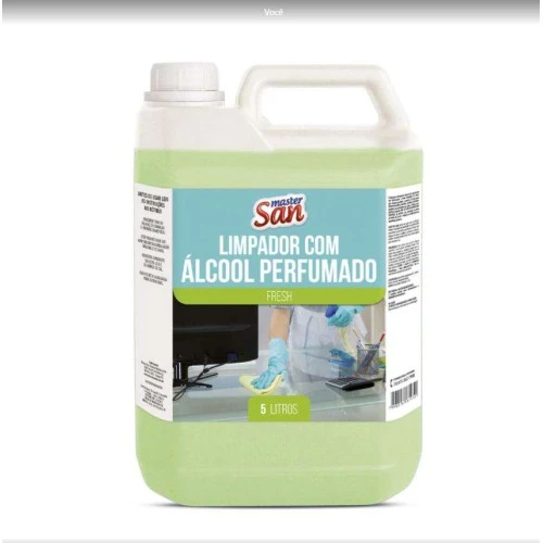 Limpador com Álcool Perfumado 5 Litros Master San