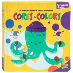 Livro Aprendizados Bilíngues - Cores.Colors