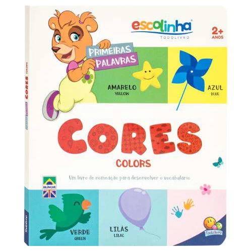 Livro Aprendizados Bilíngues - Escolinha: Cores