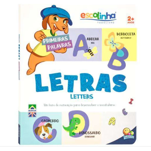 Livro Aprendizados Bilíngues - Escolinha: Letras