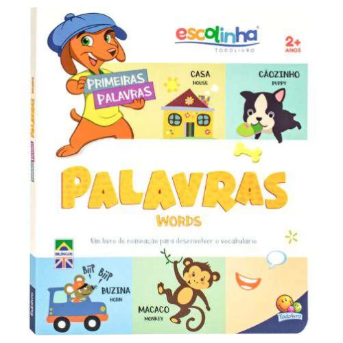 Livro Aprendizados Bilíngues - Escolinha: Palavras