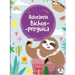 Livro Colorir - Adoráveis: Bichos Preguiça