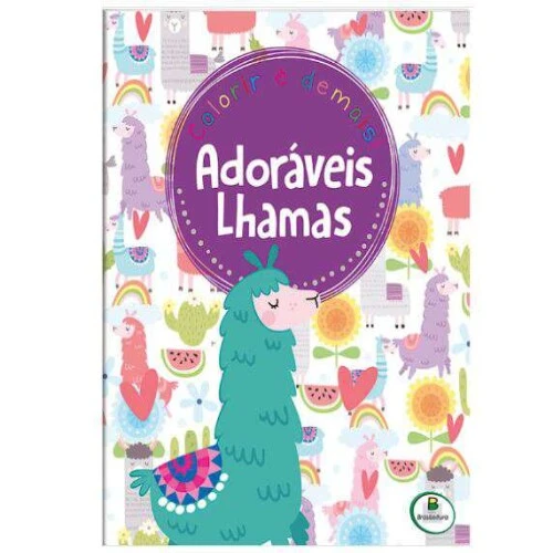 Livro Colorir - Adoráveis Lhamas