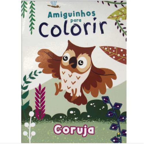 Livro Colorir - Amiguinhos: Coruja